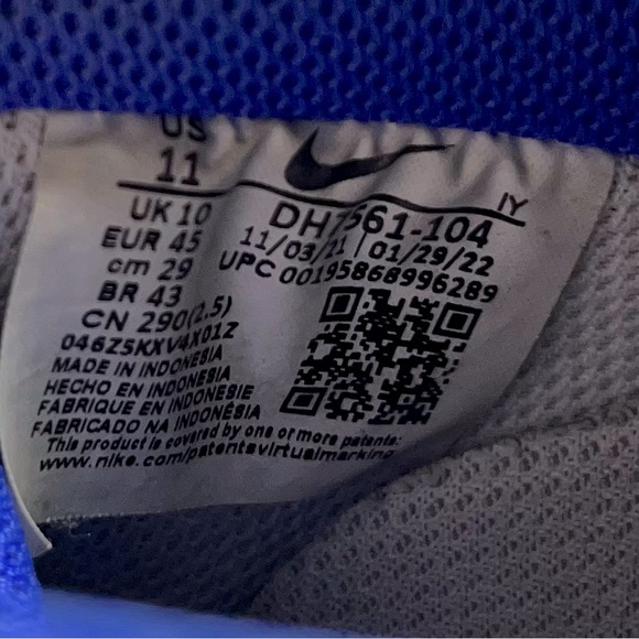 [DH7561-104] Mens Nike Air Force 1 Low '07 'Medium Blue' - Picture 5 of 7